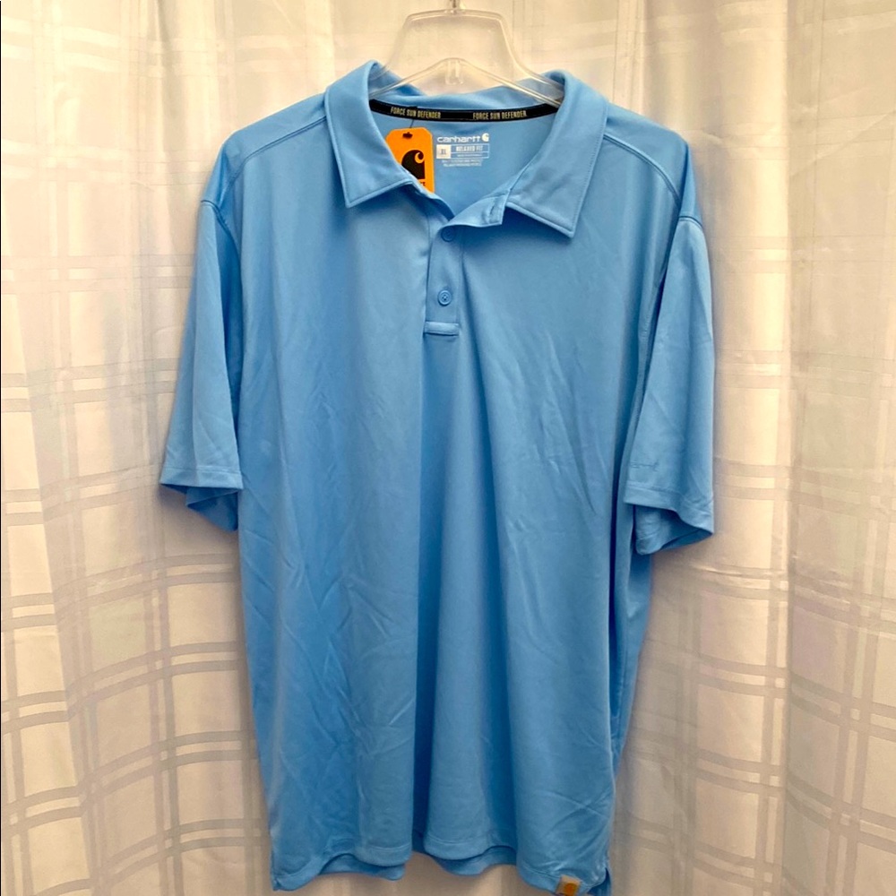 Carhartt Force Sun Defender Relaxed Fit Lightweight Short Sleeve Polo Size XL